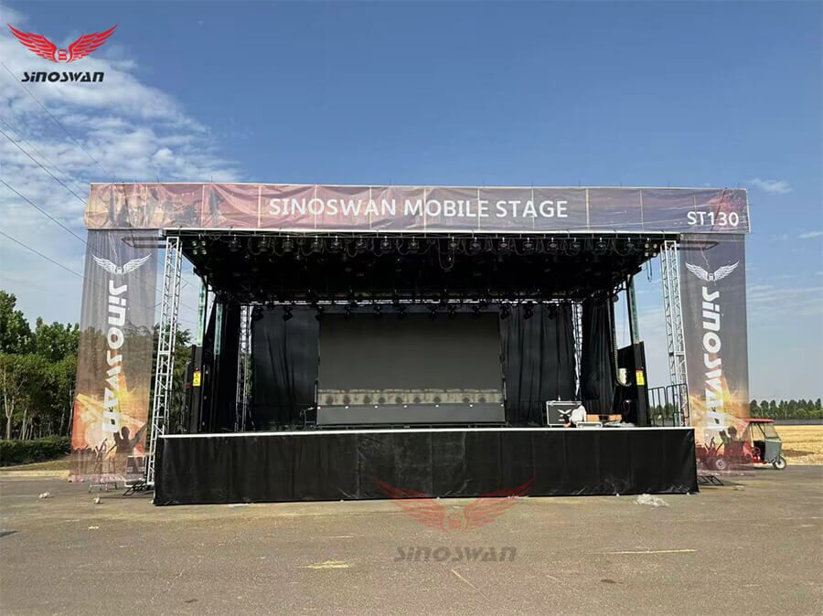ST130 Mobile Stage Trailer – Your Ultimate Outdoor Event Solution-Sinoswan