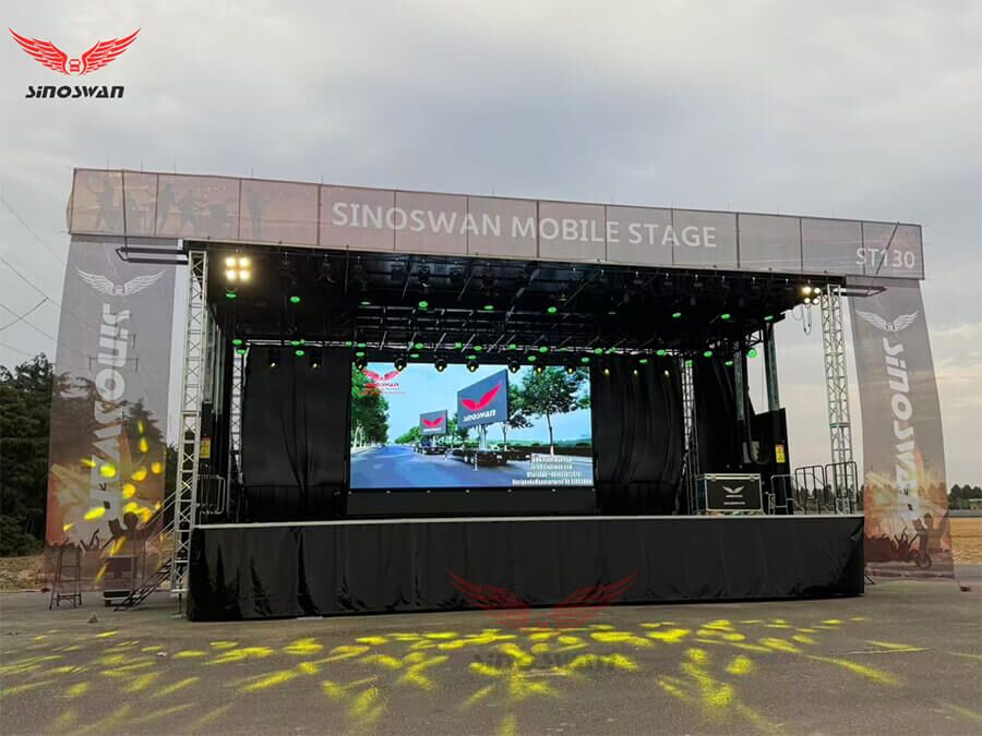 ST130 Mobile Stage Trailer – Your Ultimate Outdoor Event Solution-Sinoswan